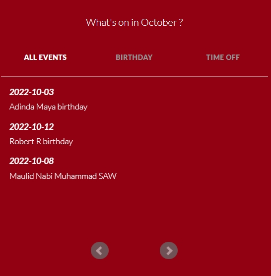 How to manage calendar sub menu mekari talenta