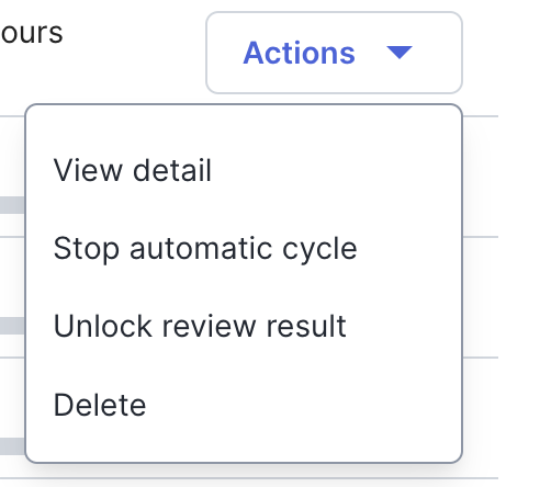 Stop cycle. Stop cycle
